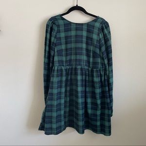 urban outfitters long sleeve flannel dress
